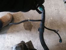 Original harness plug location.