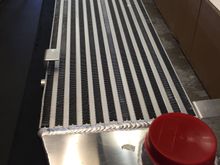 Just got my back door intercooler today. Fits perfectly behind the sir bumper no cutting needed 😊