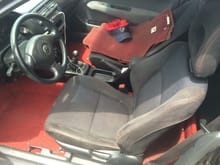 Ctr carpet and itr front seats.