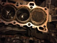 That weird shape hole at the bottom right corner is where it fell into