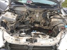 Dirty dirty bay.. Sat for 2 years. Hose is off. :( might take a bucket and a rag to it.