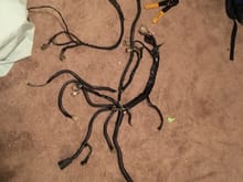 Engine wire harness reloomed
