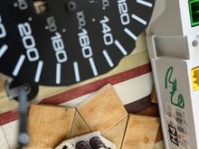 Brown marks on top of the old capacitors, but the tops are not split open