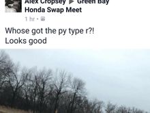 Crazy honda guys.  Didn't even make it home and they got me on Facebook.  
I prefer to live in the shadow.