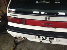 Got the exhaust fabricated and on the car.