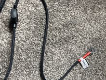 Power lead has an inline fuse holder equipped w/ a 20A fuse.