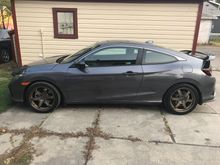 I have lowering springs but the wheel offset is too aggressive to lower it currently with out adding camber.