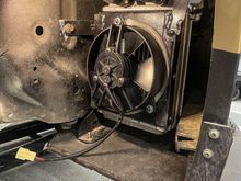 Since I have no heater I added a heater core as a second mini heat extractor with a small 5” Spal fan on a switch 