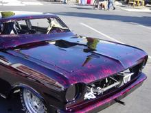 racecar 65 Nova Candy Red Flames
