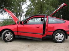 2004 Honda 1991 RED CRX Si