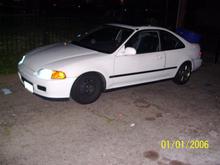 After the swap a month later after blowing out 1 rear tires. I took it old school and rocked the GSR blades in the back and steelies in the front.