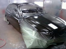 during paint
