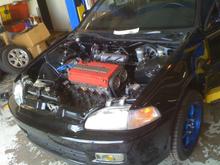 Putting in the B series Type R motor