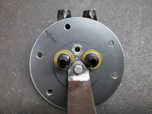 View of the seals that are notched for a perfect fit.