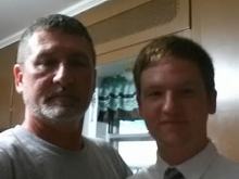 My oldest and I right before he graduated high school