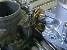 Top mount MAP sensor on Skunk2, while JDM B16 throttle body had a vacuum line to MAP.