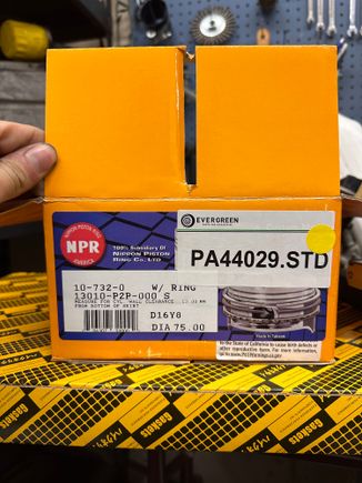 Haven’t found much other than an Amazon listing for these pistons.
