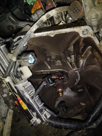 You can see where something grinded against the metal in a circular motion. But all I see is a few metal shavings, nothing larger came out when I opened it up.