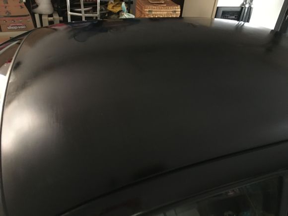 Daily driver roof after one coat of paint.