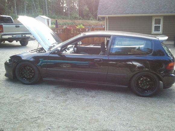 I did this leg of the build at my dads house, big shout out to him for all the support and help with the body.