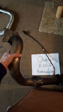 2.5" Stainless Steel downpipe
Includes nearly-dead Wideband o2 sensor.
9.5/10-Small tear in flex joint. No exhaust leak.(Pics at end of thread)
$265