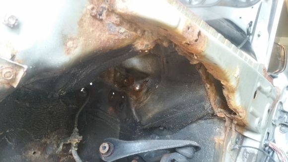 Up - close picture of the rust I was just mentioning
