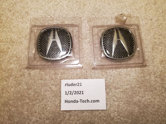 Carbon Fiber Acura Emblem