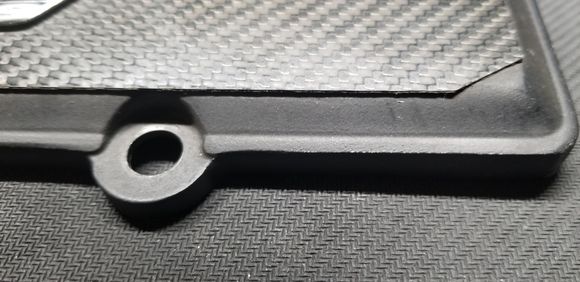 Carbon fibre sheeting on top 