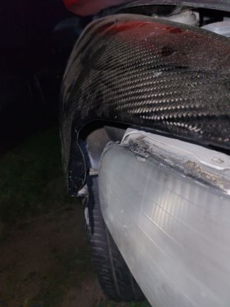 I might have to cut that lip off its not on my other fender.. im not shure
