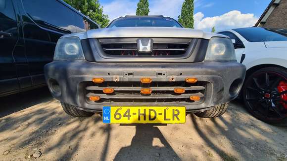 Old car swapped grill