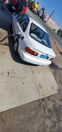 First taste of gas in months. I wasn't sure if she'd make it!