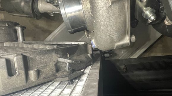 2nd clearance issue:  fan to compressor cover, will need to trim both most likely