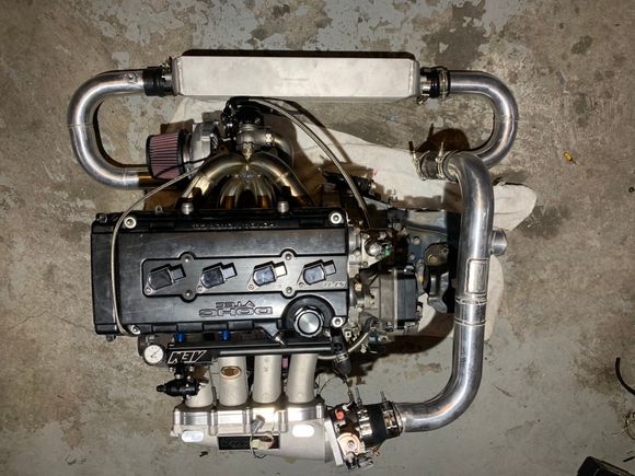 Just for fun mock ups... did I show you, I got this speed factory coil pack plate, and their distributor delete cap deal. 