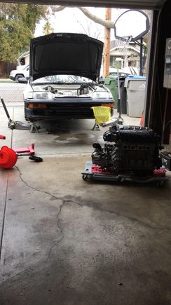 Yesterday finally got the motor out and apart 