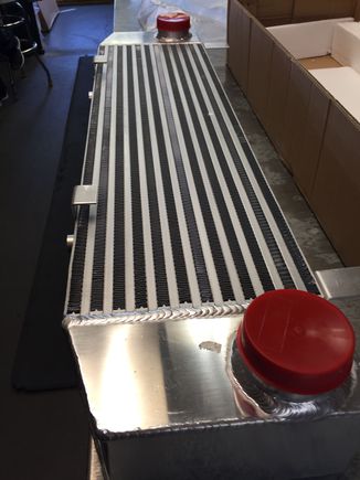 Just got my back door intercooler today. Fits perfectly behind the sir bumper no cutting needed 😊