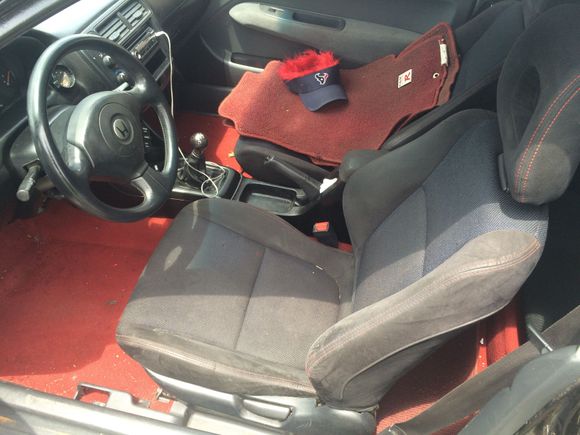 Ctr carpet and itr front seats.