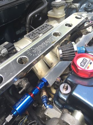 Edlbrock filter and billet lines