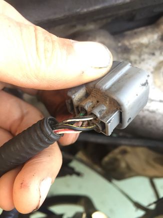 My secondary o2 plug and it's wire colors.