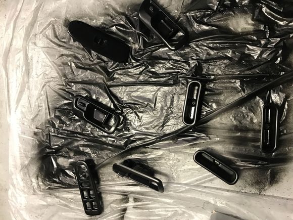 All trim and door switches getting the treatment too, I can't seem to spend so much money on JDM items for a black interior so I figured it out