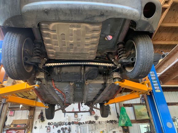 New sway bar tucked in nicely