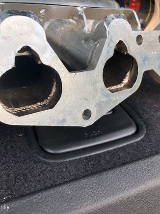 These two interior port welds look a little suspect but all the other welds look tight.