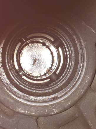 So It looks to me that this is the spline part of my halfshaft stuck in there... any idea to get it out