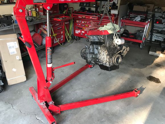 Picked up a $500 JDM GSR long block from Criagslist, so I decided to slap that in the Zero. ITR tranny, solid mounts, 6 puck, ACT PP and flywheel.