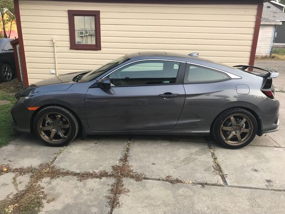 I have lowering springs but the wheel offset is too aggressive to lower it currently with out adding camber.
