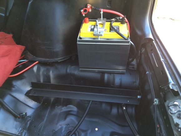 Battery shoved and relocated