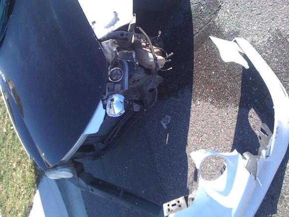 Horrible Accident.. 
Side Swipped