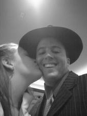 My love and I at a Big Bad Voodoo Daddy show Dec. 2008.