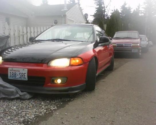 my hatch was parked here for nearly 2 months cuz of the accident...my passenger side fender and axle was broke and my rear driver side axle was bent ... took me a lot of money just to make her run,,,,