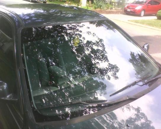 Just added a sun visor strip to windshield. Didn't have one.