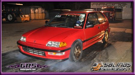my old civic use to run 11.4 on bfg's d16a6 engine and now 10.73 on 22's and vitara pistons